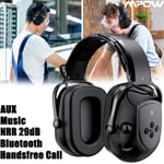 Bluetooth Ear Muffs NRR Noise Reduction Hearing Protection Headphones 29dB