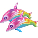 Classic Toys Colorful Inflatable Dolphin PVC Dolphin Toys  Party Supplies