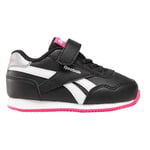 Reebok Baby Girls Royal CL Jog 3.0 1V Sneaker, Black/BOLDPINK/White, 4.5 UK Child