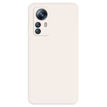 Avfasat gummerat anti-droppskydd för Xiaomi 12S Pro / 12 Pro - Beige Brun