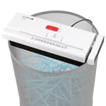 Olympia Support de déchiqueteuse de documents PS 16 avec bande découpée (niveau de sécurité P2, 6 feuilles 80 g/m², bras télescopique, déchiqueteuse de papier pour corbeille à papier, déchiqueteuse mobile pour bureau) blanc