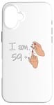 iPhone 16 Plus I Am 59 + 1 Middle Finger Shirt I Am 59 Plus, 60th bday 1963 Case