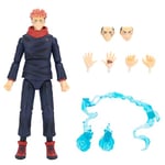 Total Anime Yuji Itadori de Figurine de 16,5 cm avec Visages interchangeables, Mains permutables et Effets d’énergie