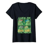 Womens Teenage Mutant Ninja Turtles Luck Of The Ninja Box Up V-Neck T-Shirt