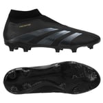 adidas Predator League Laceless FG Dark Spark - Svart/Grå/Guld - Gräs (FG), storlek 39⅓