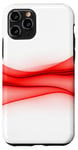 Coque pour iPhone 11 Pro Rouge Art Minimal Abstrait Esthétique