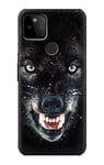 Black Wolf Blue Eyes Face Case Cover For Google Pixel 5A 5G