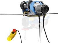 Güde Chariot GLK 1000 (230 V, 200 W, charge maximale de 1000 kg, câble de commande de 5 m, arrêt terminal dans les deux sens, support pour poulies et palans à chaîne)