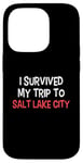 Coque pour iPhone 14 Pro T-shirt « I Survived My Trip To Salt Lake City »