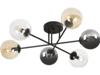 Hanging lamp Orno BARI hanging lamp, max. power 6x40W, E14, black and color (mix)