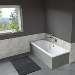 Langenfeld Badkar Classic Duo med Silestone Cemento Spa Front 110-0050-2