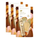 Dove Womens Time to Glow&Go Gradual Self-Tan Mousse Gift Set for Her with Mitt, 3pk - One Size