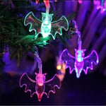 1,5 m 10 Led Halloween Kurpitsa Ghost Luurankot Bat Spider Led Light String Festivaalibaari Kotijuhlasisustus Halloween-koriste