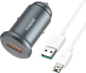 Gsm Mini Car Charging Kit Foneng C15 4A Micro Usb (Metal)