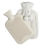 Plush Hot Water Bottle & Cover Set