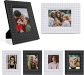 Lot De 6 Mini Ca Es Photo En Plastique Compatibles Avec Instax/Polaroid 2 X 3 - Ca E Photo Instax/Ca E Polaroïd - Noir + Blanc