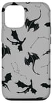 iPhone 12/12 Pro Black Dragon Celestial Stars Mystical Dark Aesthetic Case