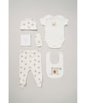 Rock A Bye Baby Boy Cotton 6-Piece Gift Set - Cream - Size Newborn