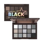 Waterproof Smokey Black Eyeshadow Palette Shadow Eye Pigments  Girl Women