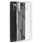 iMak Case for Asus ROG Phone 8 5G Silicone Protected Camera Block, Transparent