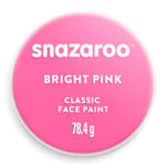 Snazaroo Classic Face and Body Paint for Kids and Adults, Bright Pink Colour, Water Based, Easily Washable, Non-Toxic, Makeup, Body Painting for Parties, for Ages 3+