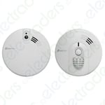 Kidde Firex Hard-Wired Optical Smoke Alarm KF20 & Heat Alarm KF30