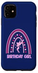 Coque pour iPhone 11 Fée d'anniversaire arc-en-ciel mignonne fée anniversaire fille