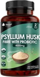 Fibre Supplement 4000Mg Psyllium Husk with Probiotic Acidophilus - High Strength