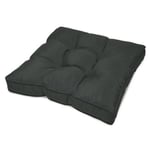 Coussin lounge assise extérieur Gris graphite 60x60x10cm