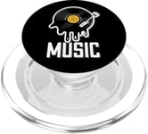 Musique Disque Vinyle Tenue Rétro Pour Musiciens Et Concerts PopSockets PopGrip pour MagSafe