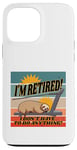 iPhone 13 Pro Max Sloth treadmill relaxed eyes closed humorous retirement lazy Case