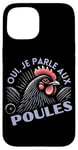 Coque pour iPhone 15 Humour Poule Jardin Poules