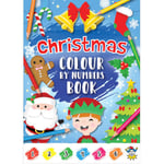 Christmas Design Colour By Numbers Mini Colouring Books Henbrandt x 10 