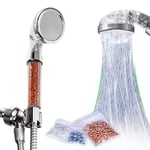 Jooe Handheld Shower Head High Pressure Ionic Filter Hard Water Showerheads for the Bathroom, Round, Chrome Decoration