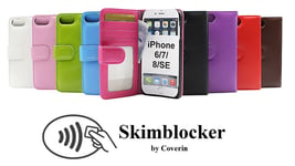 Skimblocker Plånboksfodral iPhone SE (2nd Generation) (Brun G663)