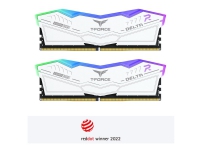 T-Force DELTA RGB - DDR5 - sats - 64 GB: 2 x 32 GB - DIMM 288-pin - 6000 MHz / PC5-48000 - CL38 - 1.35 V - ej buffrad - on-die ECC - vit