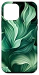 iPhone 12 mini Elegant Green Nature Plants Swirling Pattern Case