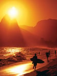 Rio De Janeiro "Ipanema Beach Canvas Print, Multi-Colour, 60 x 80 cm