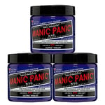 Manic Panic Ultra Violet Classic Creme Vegan Semi Permanent Hair Dye 3 x 118ml