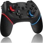 Trådlös handkontroll för Nintendo Switch Bluetooth Joystick Switch Pro Switch Controller med uppladdningsbart batteri-Turbo-6-axlar