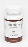 A vitamin Synergos med Zink (ögon, slemhinnor, hud etc, vid brist max tre mån därefter Betakaroten) 60 tabl