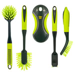 Pine-Sol Scrub Brush, Green, 5 Piece Set