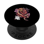 Japanese Dragon Japanese Kanji Sign Art PopSockets Swappable PopGrip