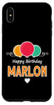 Coque pour iPhone XS Max Joyeux anniversaire en disant Marlon