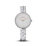 Swarovski Montre Cosmopolitan, Bracelet en métal, Ton argenté, Acier inoxydable