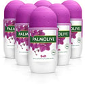 Palmolive Deodorant Roll-On Sexpack, Naturals Luxurious Softness Anti-transpirant Sans Alcool, 50 ml en pack de 6