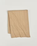 Ralph Lauren Home Cable Knitted Cashmere Throw Chamoiz