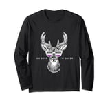 Oh Deer I'm Queer Funny Asexual Ace Pride Long Sleeve T-Shirt