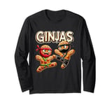 Funny Ginjas Gingerbread Ninjas for youth kid girls & boys Long Sleeve T-Shirt