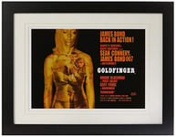 James Bond Goldfinger Projection A3 Framed and Mounted Print